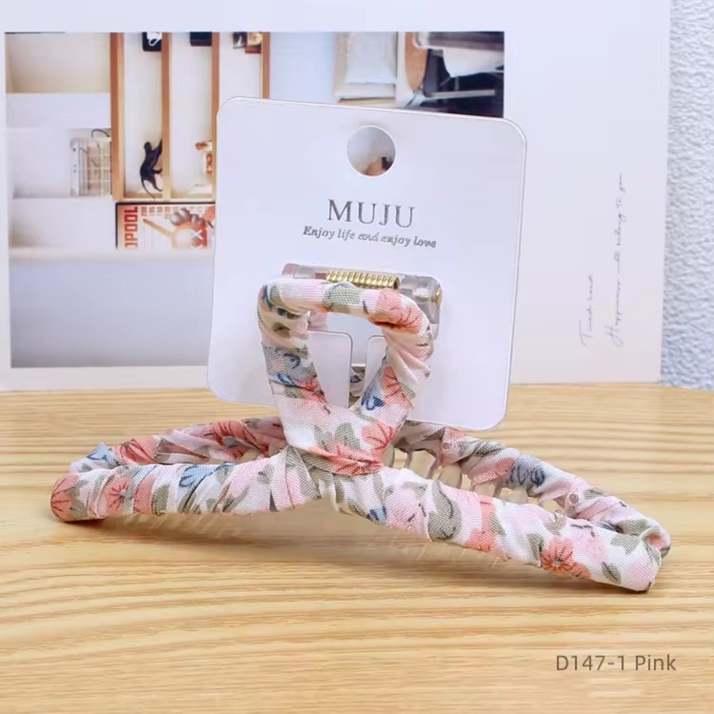 Pink Floral Hair Clip